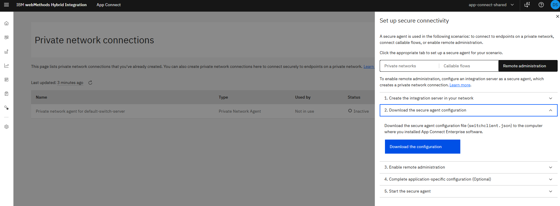 Download the configuration